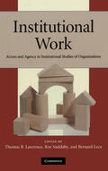 Lawrence / Leca / Suddaby |  Institutional Work | Buch |  Sack Fachmedien