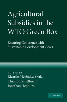 Meléndez-Ortiz / Bellmann / Hepburn |  Agricultural Subsidies in the WTO Green Box | Buch |  Sack Fachmedien