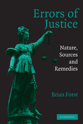 Forst / Blumstein / Farrington |  Errors of Justice | Buch |  Sack Fachmedien