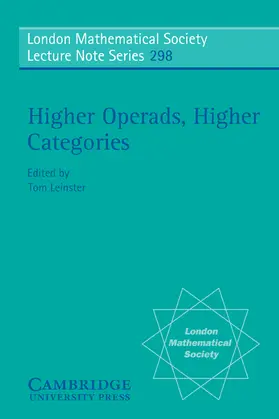 Leinster / Cassels / Hitchin |  Higher Operads, Higher Categories | Buch |  Sack Fachmedien