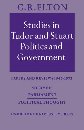 Elton |  Studies in Tudor and Stuart Politics and Government | Buch |  Sack Fachmedien