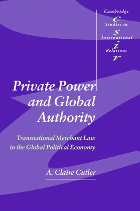Cutler |  Private Power and Global Authority | Buch |  Sack Fachmedien