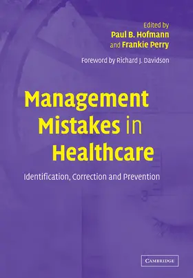 Paul B / Frankie |  Management Mistakes in Healthcare | Buch |  Sack Fachmedien
