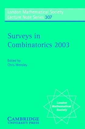 Wensley |  Surveys in Combinatorics 2003 | Buch |  Sack Fachmedien