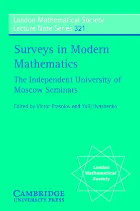 Prasolov / Ilyashenko |  Surveys in Modern Mathematics | Buch |  Sack Fachmedien