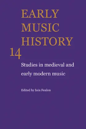 Fenlon |  Early Music History | Buch |  Sack Fachmedien