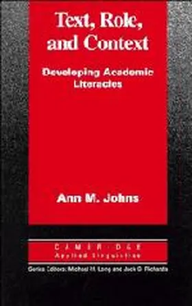 Johns |  Text, Role and Context | Buch |  Sack Fachmedien