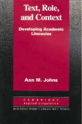 Johns | Text, Role and Context | Buch | 978-0-521-56761-9 | www.sack.de