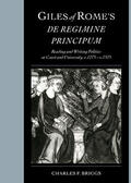 Briggs |  Giles of Rome's De regimine principum | Buch |  Sack Fachmedien