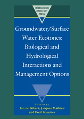 Gibert / Mathieu / Fournier |  Groundwater/Surface Water Ecotones | Buch |  Sack Fachmedien