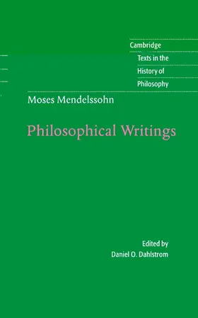 Mendelssohn / Dahlstrom / Clarke |  Moses Mendelssohn | Buch |  Sack Fachmedien
