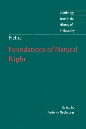 Fichte / Neuhouser |  Foundations of Natural Right | Buch |  Sack Fachmedien