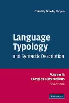 Shopen |  Language Typology and Syntactic Description | Buch |  Sack Fachmedien