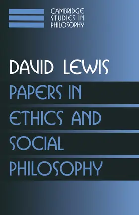 Lewis |  Papers in Ethics and Social Philosophy | Buch |  Sack Fachmedien