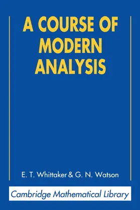 Whittaker / Watson |  A Course of Modern Analysis | Buch |  Sack Fachmedien