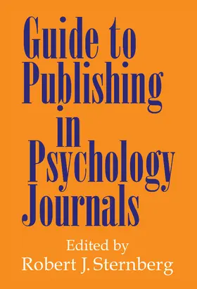 Sternberg | Guide to Publishing in Psychology Journals | Buch | 978-0-521-59447-9 | sack.de