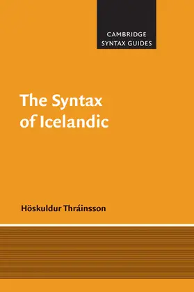 Thrainsson / Thráinsson / Bresnan |  The Syntax of Icelandic | Buch |  Sack Fachmedien