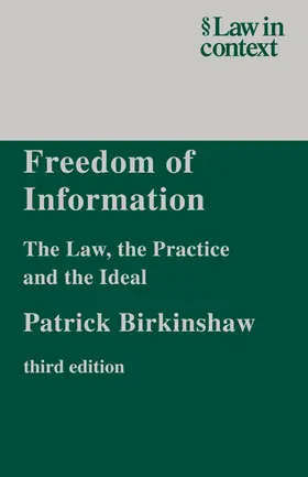 Birkinshaw |  Freedom of Information | Buch |  Sack Fachmedien