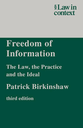 Birkinshaw | Freedom of Information | Buch | 978-0-521-60644-8 | sack.de