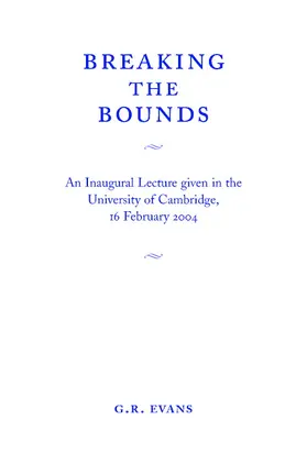Evans |  Breaking the Bounds | Buch |  Sack Fachmedien