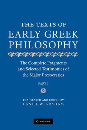 Graham |  The Texts of Early Greek Philosophy | Buch |  Sack Fachmedien