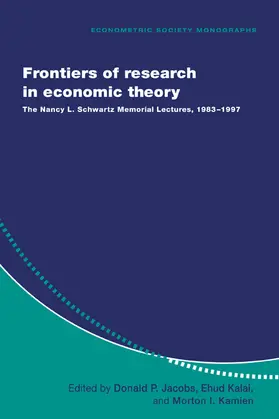 Jacobs / Kalai / Kamien |  Frontiers of Research in Economic Theory | Buch |  Sack Fachmedien