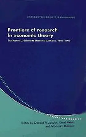 Jacobs / Kamien / Kalai |  Frontiers of Research in Economic Theory | Buch |  Sack Fachmedien