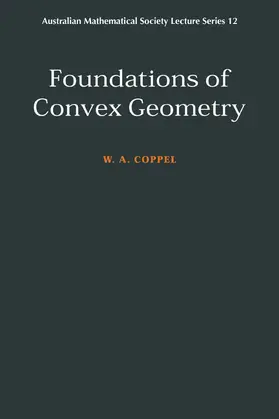 Coppel |  Foundations of Convex Geometry | Buch |  Sack Fachmedien