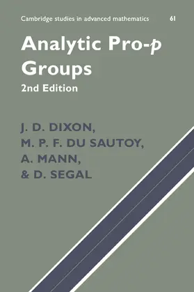 Dixon / Du Sautoy / Mann |  Analytic Pro-P Groups | Buch |  Sack Fachmedien