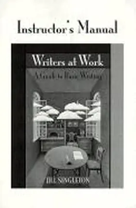 Singleton |  Writers at Work Instructor's Manual | Buch |  Sack Fachmedien