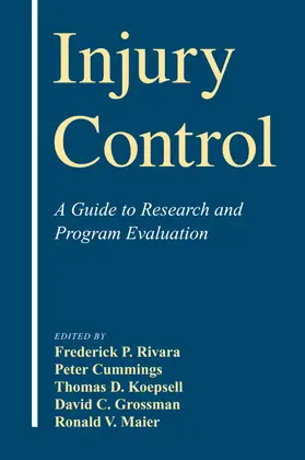 Rivara / Cummings / Koepsell |  Injury Control | Buch |  Sack Fachmedien