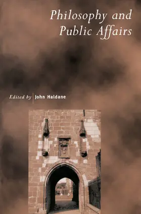 Haldane |  Philosophy and Public Affairs | Buch |  Sack Fachmedien