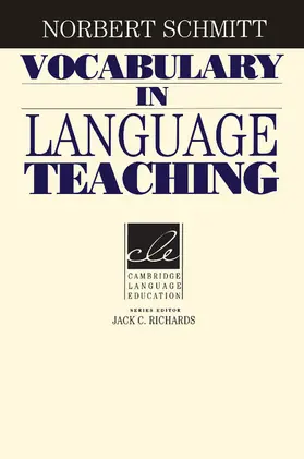 Schmitt |  Vocabulary in Language Teaching | Buch |  Sack Fachmedien