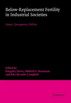 Davis / Bernstam / Ricardo-Campbell |  Below-Replacement Fertility in Industrial Societies | Buch |  Sack Fachmedien