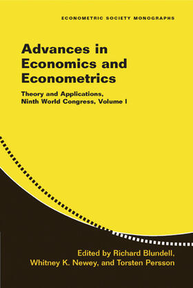 Blundell / Newey / Persson | Advances in Economics and Econometrics | Buch | 978-0-521-69208-3 | sack.de
