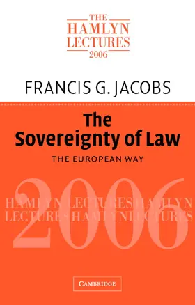 Jacobs |  The Sovereignty of Law | Buch |  Sack Fachmedien