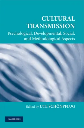 Schönpflug |  Cultural Transmission | Buch |  Sack Fachmedien