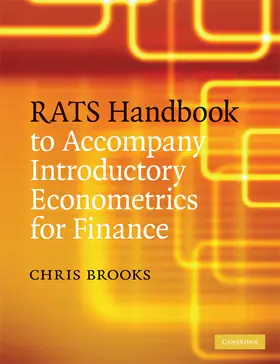 Brooks |  RATS Handbook to Accompany Introductory Econometrics for Finance | Buch |  Sack Fachmedien