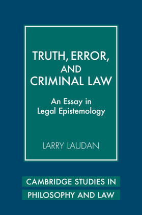 Laudan | Truth, Error, and Criminal Law | Buch | 978-0-521-73035-8 | sack.de
