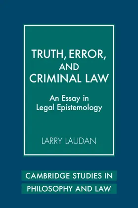 Laudan | Truth, Error, and Criminal Law | Buch | 978-0-521-73035-8 | sack.de