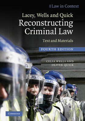 Wells / Quick | Lacey, Wells and Quick Reconstructing Criminal Law | Buch | 978-0-521-73739-5 | sack.de