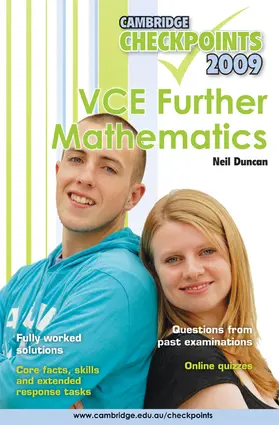 Duncan |  Cambridge Checkpoints VCE Further Mathematics 2009 | Buch |  Sack Fachmedien