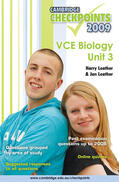 Leather |  Cambridge Checkpoints VCE Biology Unit 3 2009 | Buch |  Sack Fachmedien