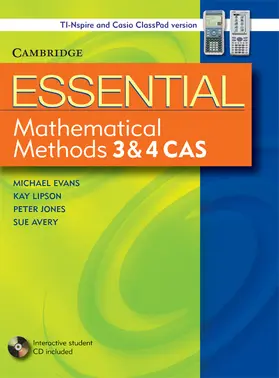 Evans / Lipson / Jones |  Essential Mathematical Methods CAS 3 and 4 with Student CD-Rom TIN/CP Version | Buch |  Sack Fachmedien