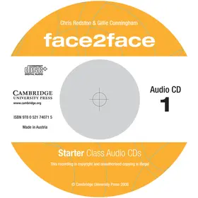 Redston / Cunningham |  face2face Starter Class Audio CDs (2) Turkish edition | Sonstiges |  Sack Fachmedien