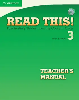 Savage |  Read This! Level 3 Teacher's Manual with Audio CD | Buch |  Sack Fachmedien