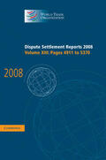 World Trade Organization |  Dispute Settlement Reports 2008 | Buch |  Sack Fachmedien