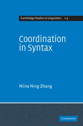 Zhang |  Coordination in Syntax | Buch |  Sack Fachmedien