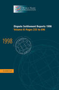  Dispute Settlement Reports 1998: Volume 2, Pages 233-696 | Buch |  Sack Fachmedien