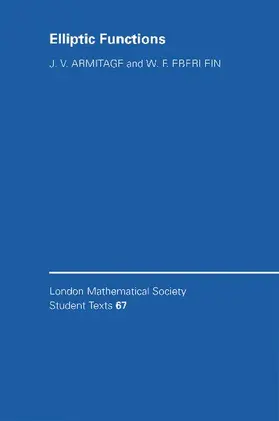 Armitage / Eberlein |  Elliptic Functions | Buch |  Sack Fachmedien
